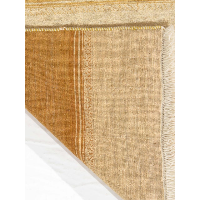 1980s Vintage Hand-Knotted Persian Lori Gabbeh Rug 3'5" X 5'2" For Sale - Image 5 of 5