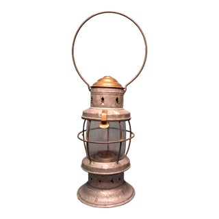 Rare Miniature Bell Top Bell Bottom Antique Lantern "Rain Lantern" Style C. 1870 For Sale