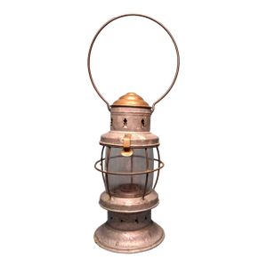 Rare Miniature Bell Top Bell Bottom Antique Lantern "Rain Lantern" Style C. 1870