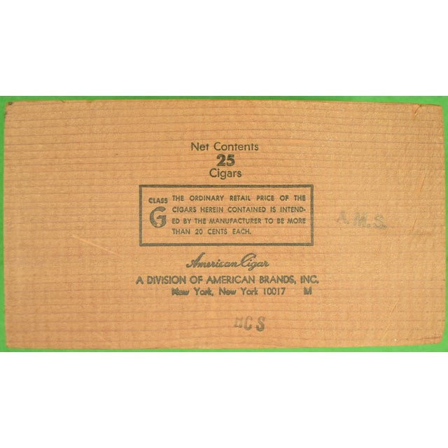 Traditional "21" Club Jack & Charlie's Cigar Box For Sale - Image 3 of 5