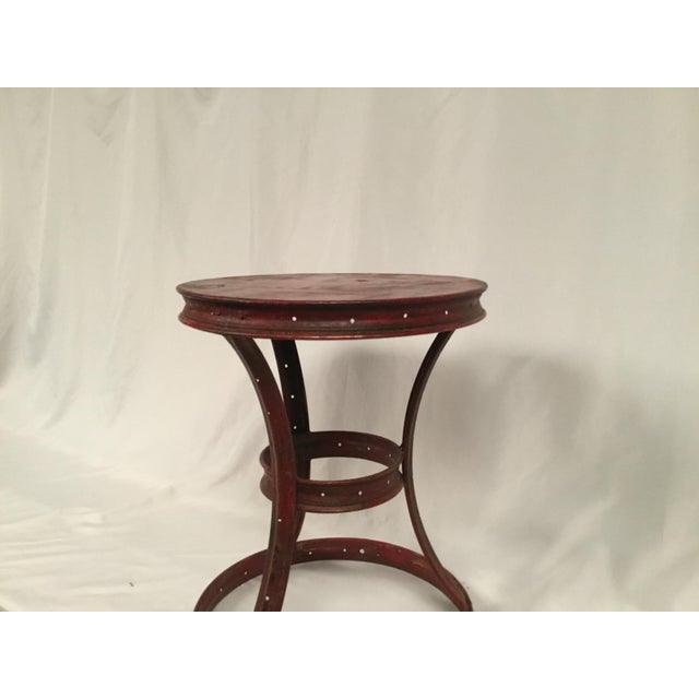 Children's Red Side Table Retro 1980s For Sale - Image 3 of 12