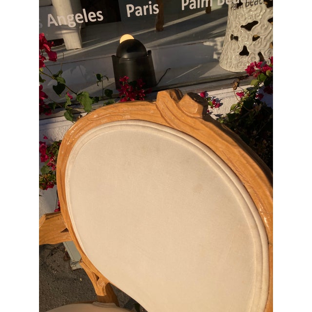 Kreiss Faux Bois French Style Fauteuils Arm Dining Chairs- A Pair -B For Sale - Image 4 of 16