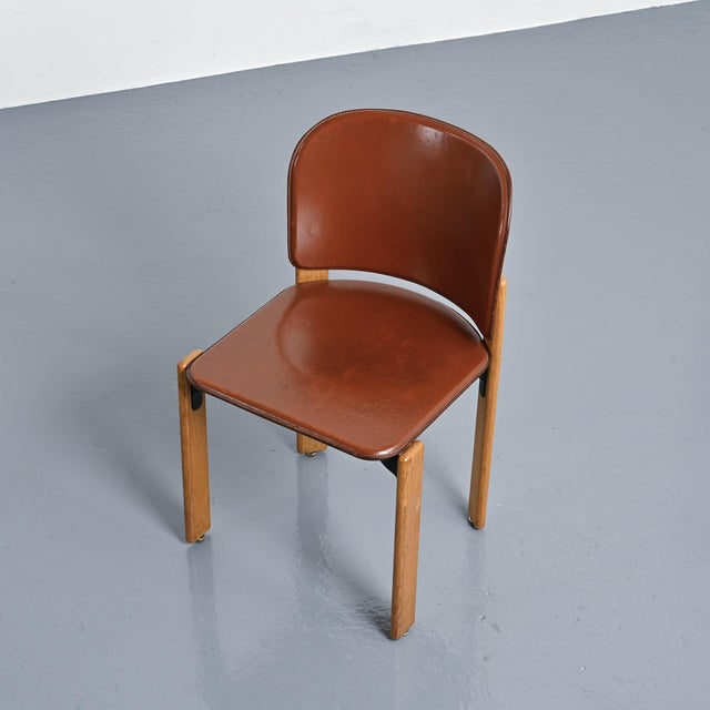 Brown Dining Chairs by Bruno Rey for Dietiker, 1971, Set of 8 For Sale - Image 8 of 15