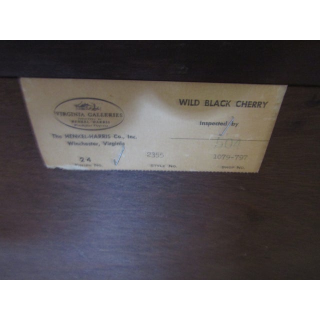 Henkel Harris Solid Cherry China Cabinet For Sale - Image 10 of 10
