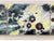 Decorative wall object from the 60s and 70s. 3 wall panels made of glazed ceramic (28 x 38 x 2 cm), mounted (screwed) onto...