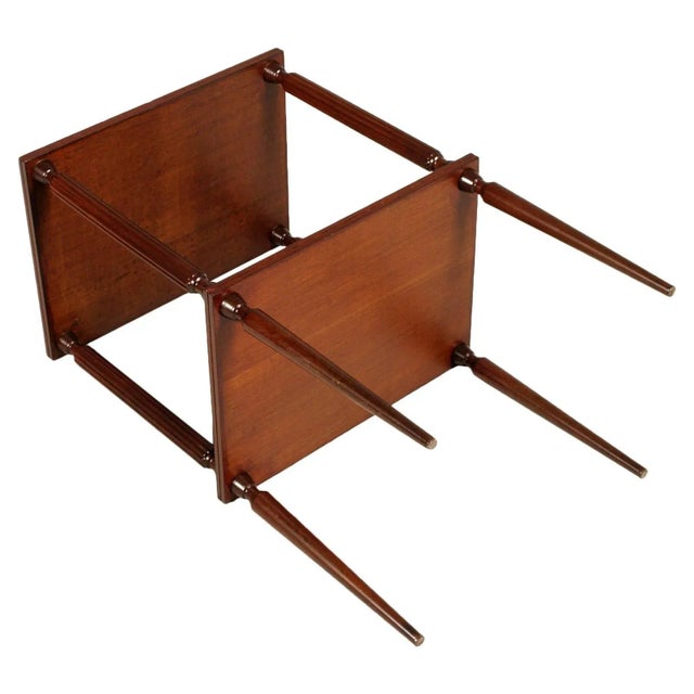 Mid-Century Modern Mid-Century Mahogany Modern Side Table For Sale - Image 3 of 4