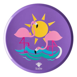 Limited Edition Flamingo Circular Sustainable Tray in Aluminum by Altreforme For Sale
