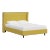 Logan King Platform Bed in Linen Ochre For Sale