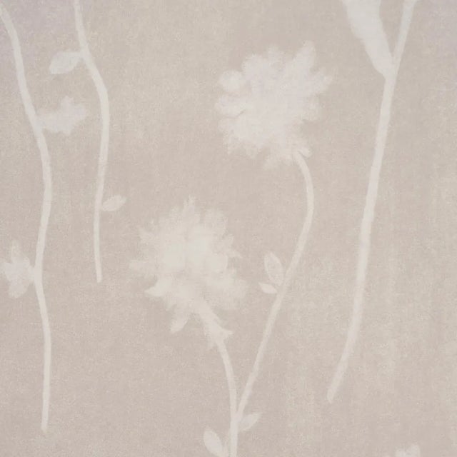 Contemporary Schumacher x Backdrop Before Midnight Wallpaper In Light Beige For Sale - Image 3 of 5