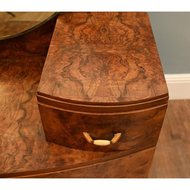 Art Deco Dressing Table in Burr Walnut, 1930 For Sale - Image 4 of 8