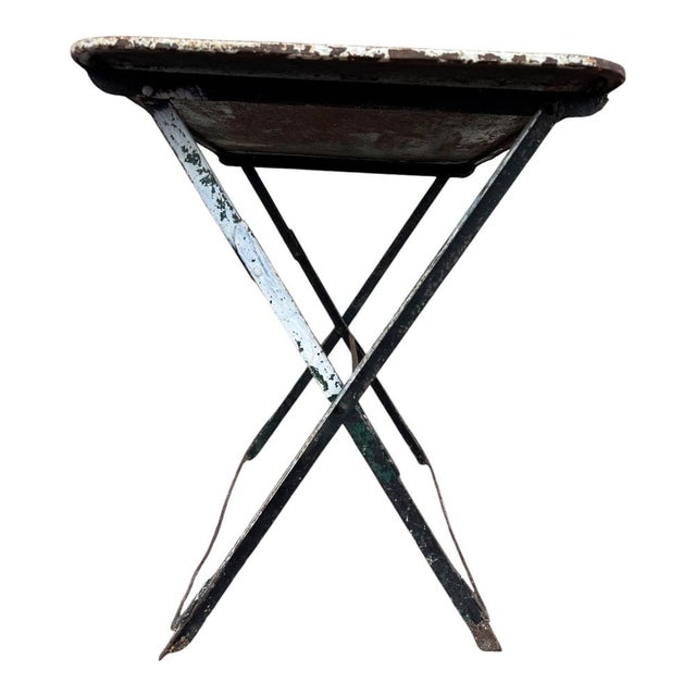 Provencal Folding Iron Garden Table, 1900s For Sale - Image 13 of 15