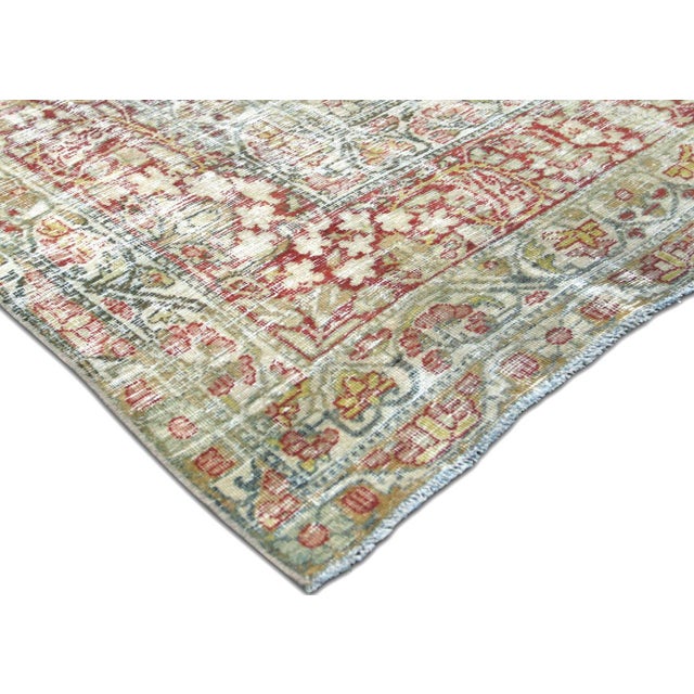 Transitional 1940s Persian Kerman Rug For Sale - Image 3 of 6