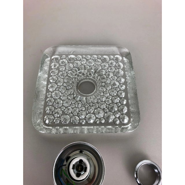 Mid-Century Modern Large Vintage Glass Bubble Sconce from Peill & Putzler For Sale - Image 3 of 16