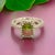 Traditional Multicolor Tourmaline Diamond Ring 14k Gold 1.15 TCW Certified For Sale - Image 3 of 11