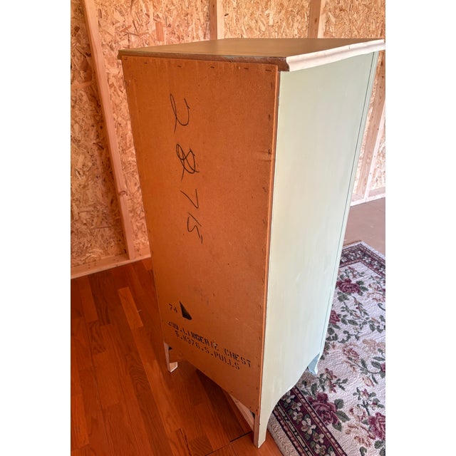 1980s Green French Provincial Lingerie Chest For Sale - Image 4 of 9