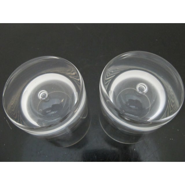 Kosta Boda Kosta Boda Clear Pippi Suspended Bubble Cocktail Tumbler Rocks Glass Set of 2 For Sale - Image 4 of 5