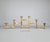 Mid-Century Modern 22" Mid Century Modern Brass Danish Folding Candelabra For Sale - Image 3 of 6