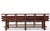 Vintage 111" Elm Wood Bench With Tiered Backrest For Sale - Image 4 of 4