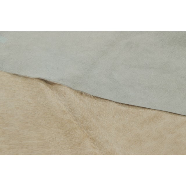 Rug & Kilim’s Contemporary Cowhide Rug With Natural Texture in Soft Beige & Brown For Sale - Image 9 of 9