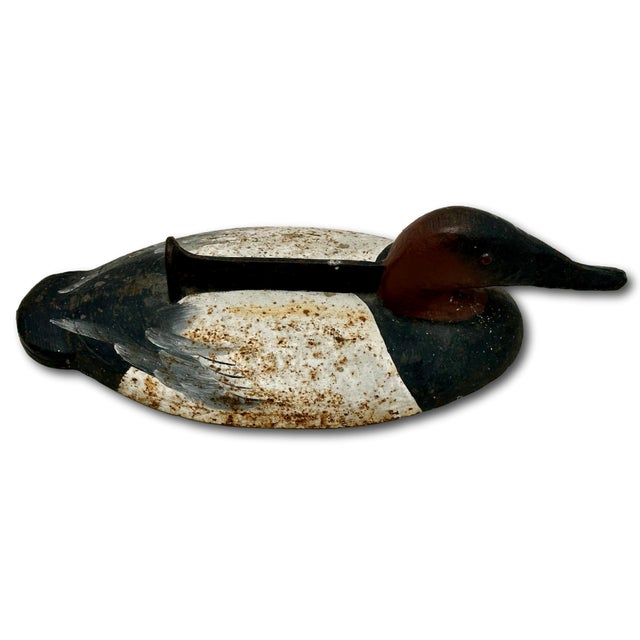Very Rare & Unusual Antique Figurative Cast Iron Duck Decoy Motif Front Porch Boot Scraper - Circa 1920s For Sale - Image 12 of 18