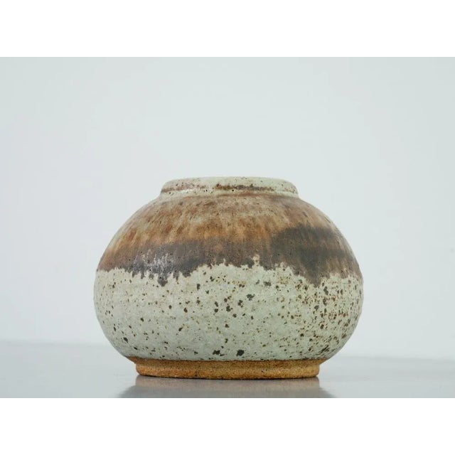Beige Mid-Century Danish Vase in Ceramic For Sale - Image 8 of 10