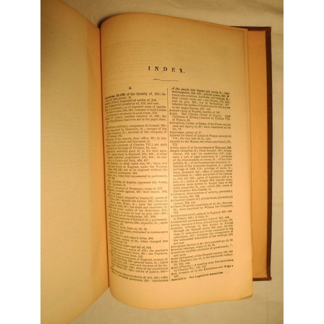 Textile 1880s Book, Henry Hallam's View of the State of Europe During the Middle Ages For Sale - Image 7 of 8