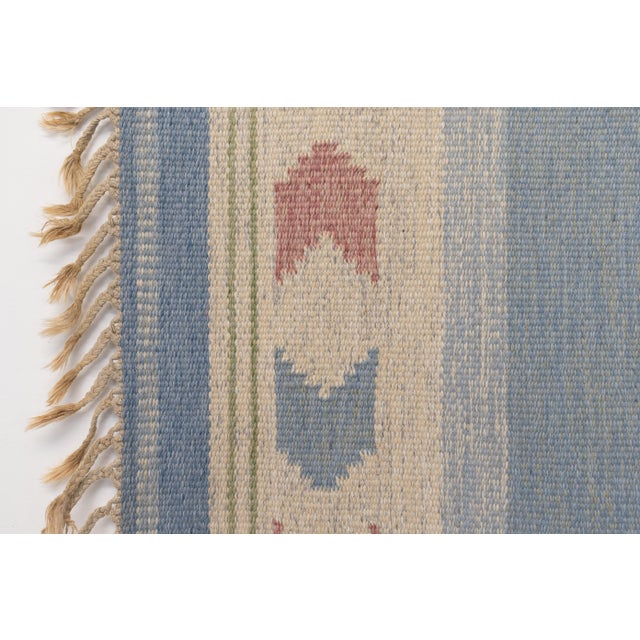 Mid-Century Modern Mid-Century Modern Swedish Kilim Rug by Anna Johanna Angstrom, 1960 For Sale - Image 3 of 9