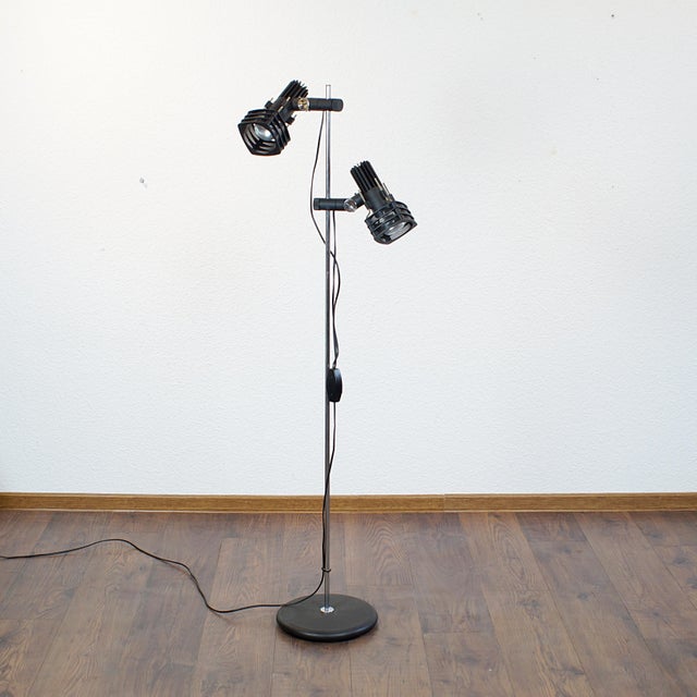 Metal Hustadt Floor Lamp from Hustadt Leuchten, West Germany, Late 1970s For Sale - Image 7 of 11