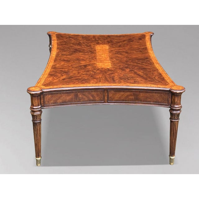 1980s Walnut Inlaid Coffee Table from Brights of Nettlebed, 1980s For Sale - Image 5 of 10