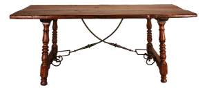 17th Century Spanish Dining Table in Oak and Chestnut