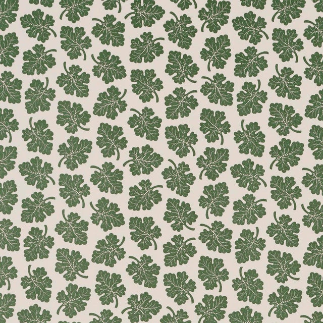SAMPLE - Schumacher X Rita Konig Olive Wallpaper In Green For Sale