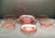 1940s Pink Floral Glass Dishes- Set of 14 For Sale - Image 9 of 12