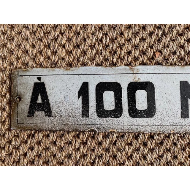 Vintage Enamelled Plaque, 1960s, in Good conditions. Designed 1960 to 1969