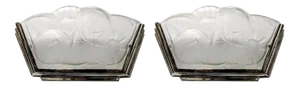 French Art Deco Wall Sconces by Degue - A Pair