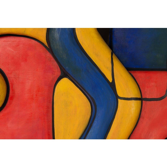 Cobra Art Wall Sculpture in Painted Wood from Le Corbusier, France, 1970s For Sale - Image 14 of 18