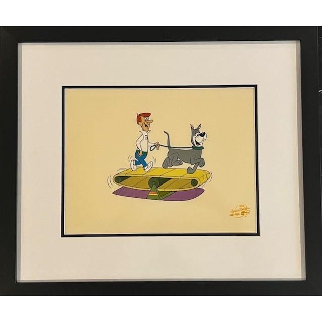 1980s An Original Jetson's 'Satellite Stroll' Framed Animation Cel For Sale