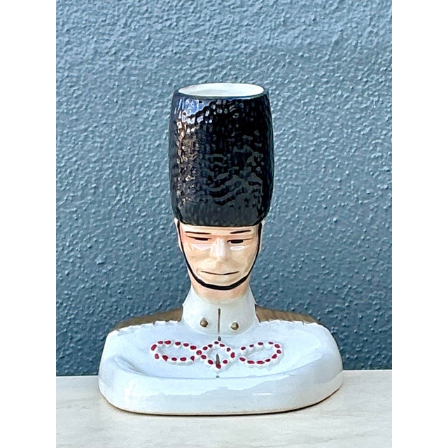Add a touch of whimsical heritage to your dressing area with this charming vintage ceramic valet. Sculpted in the likeness...