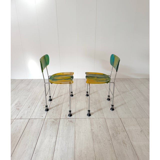 Model 543 Broadway Chairs by Gaetano Pesce for Bernini, 1993, Set of 2 For Sale - Image 10 of 16