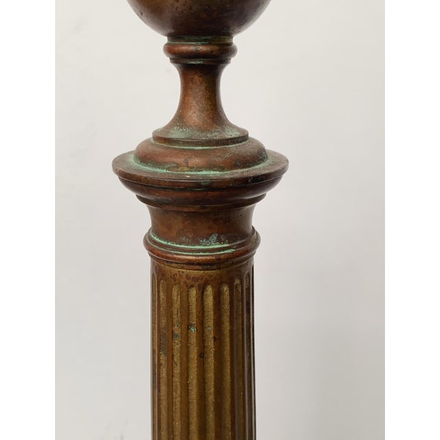 Late 19th Century Antique French Brass Andirons - A Pair For Sale - Image 5 of 9