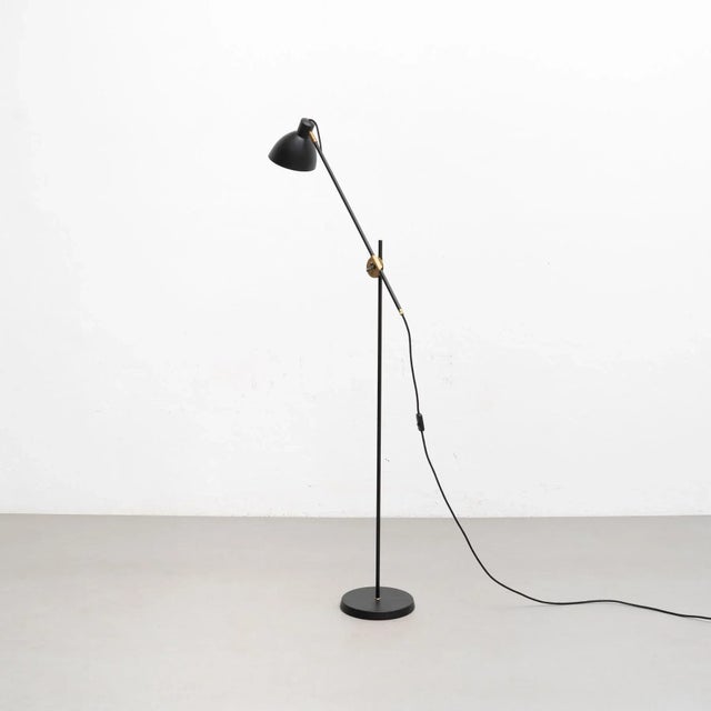 KH #1 Black Raw Brass Floor Lamp from Konsthantverk For Sale - Image 4 of 18