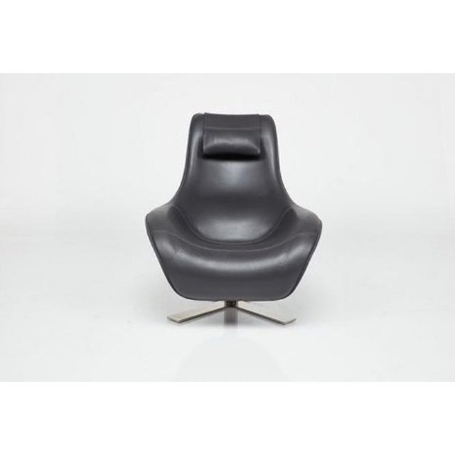 Pair of "Mart" Leather Lounge Chairs Attributed to Antonio Citterio for B&b Italia For Sale - Image 15 of 18