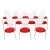 Modern Ross Lovegrove for Knoll Sprite Armless Stacking Dining Chairs, Set of 12 For Sale