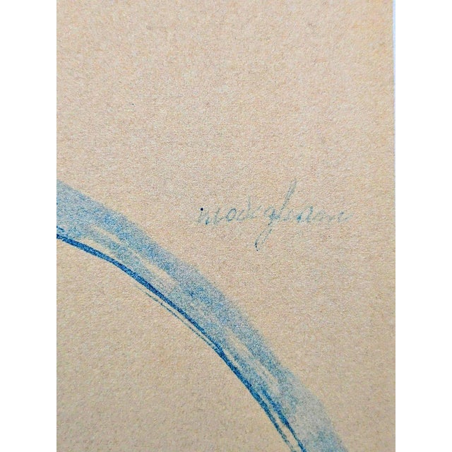 Amedeo MODIGLIANI (1884-1920), Blue Caryatid 2 Lithograph and stencil after a drawing from the artist Signed in the plate...