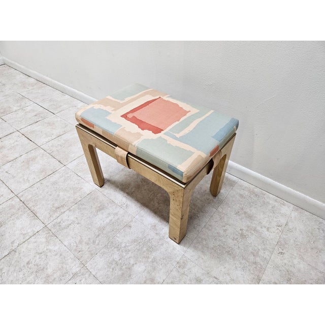 1980s Mid Century Henredon Scene Two Burlwood Side Table For Sale In Philadelphia - Image 6 of 12