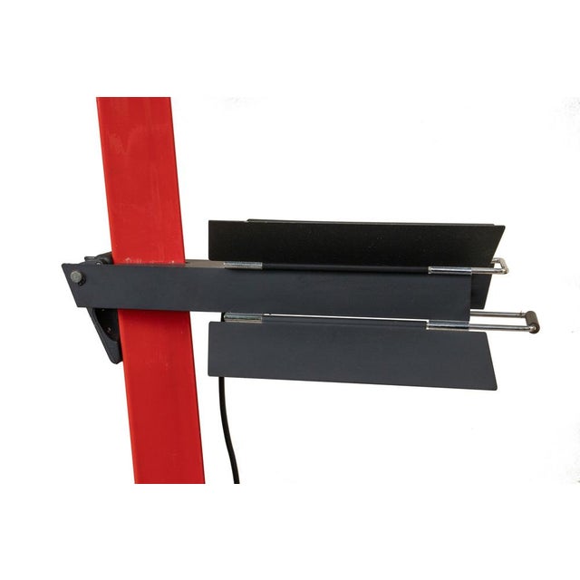 1980s Vintage Adjustable Metal Floor Lamp by Lumenform, 1980s For Sale - Image 5 of 8