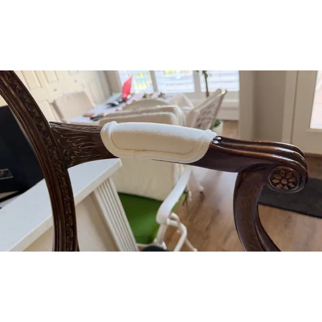 Late 20th Century White Livingroom Accent Chair For Sale - Image 9 of 15