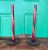 Black Mid-Century Atomic Candle Holders with Candles - a Pair For Sale - Image 8 of 13