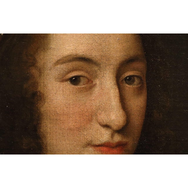 Willem Van Honthorst, Portrait of Louise Henriette of Orange, 1650, Oil on Canvas For Sale - Image 7 of 15