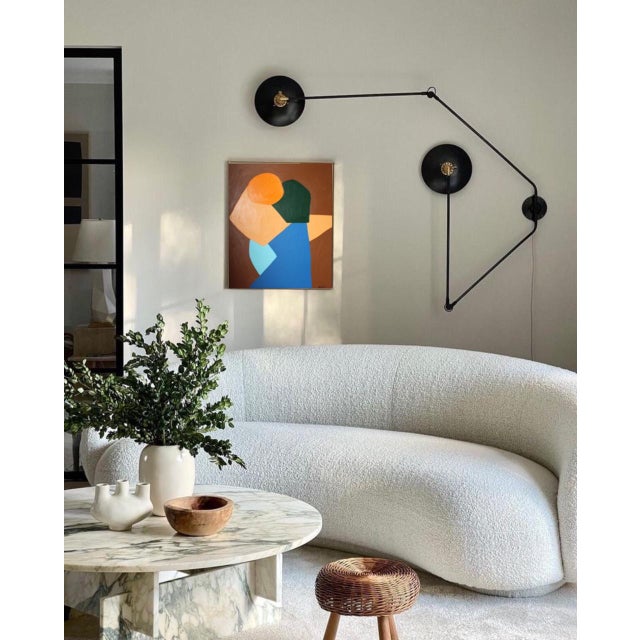 Bring color, connection, and emotion to your home with this unique abstract painting, evoking a warm embrace. Combining...