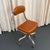 1940s Industrial Steel Leather Adjustable Swivel Task Chair by Domore Chair Company For Sale - Image 4 of 10
